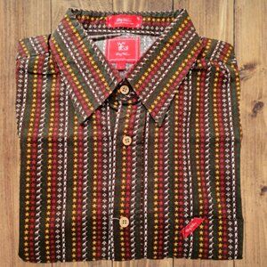 LRG WOVENS MEN SHORT SLEEVE CASUAL DRESS SHIRT - SIZE LARGE